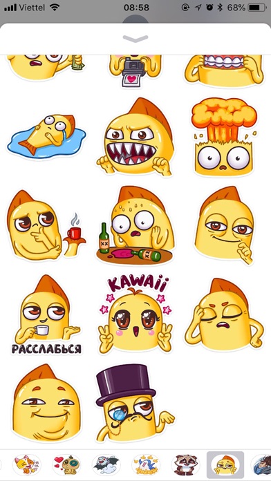 Screenshot #2 pour Snappy Emoji Funny Stickers