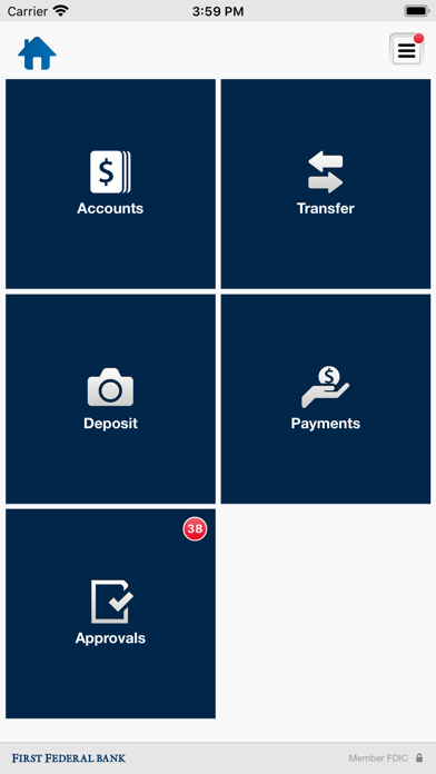 FFBW Business Banking Screenshot