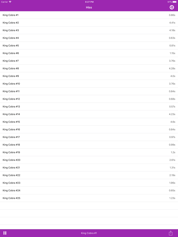 Screenshot #5 pour Hiss - Snake Sounds