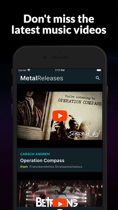 Metal Releases Screenshot