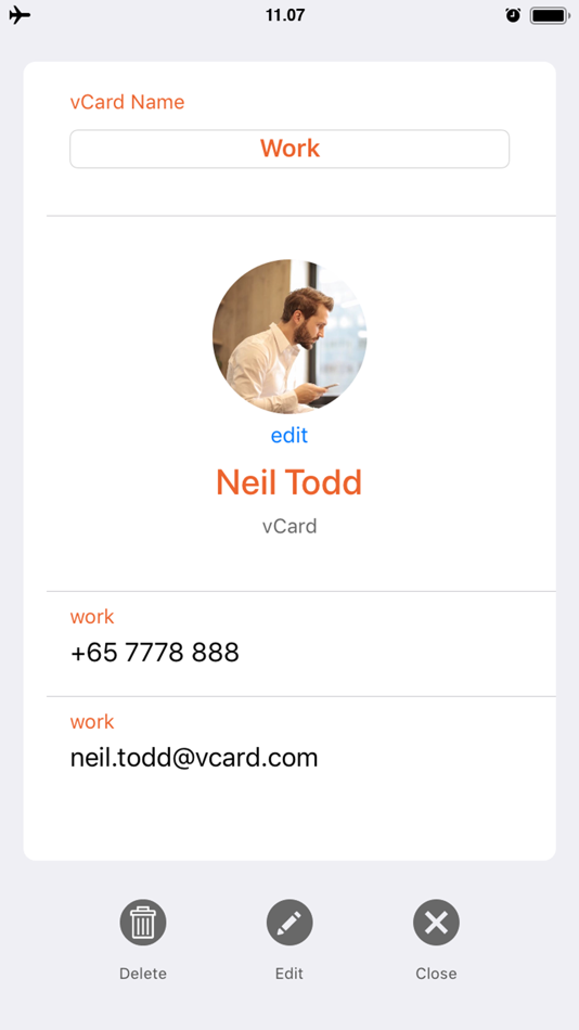 #3. Project vCard (iOS) By: vCard