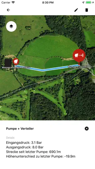 Screenshot von Feuerwehr Wasserförderung auf dem iPhone 6