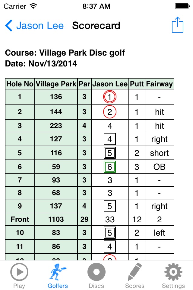 Disc Golf GPS Course Directory screenshot 4