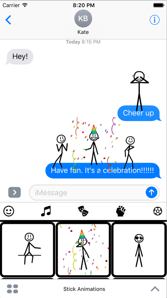 #1. Stickmoji Stickers Animations (iOS) 由: Donald Nguyen