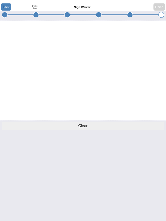 AWaiver Kiosk iPad screenshot 3 - Business app