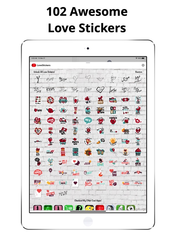 Love Stickers Share Feelingsのおすすめ画像4