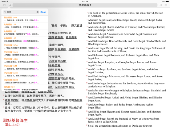 聖經工具(新約版) iPad screenshot 4 - Reference app