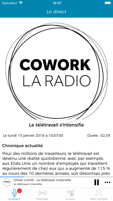 How to cancel & delete Cowork La Radio from iphone & ipad 1