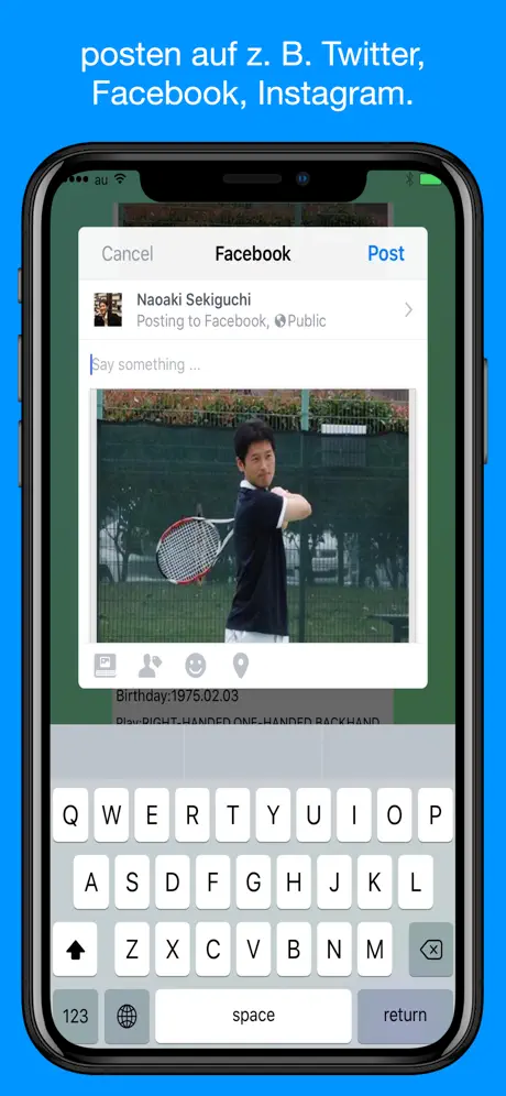 Tennis Spielstand&Spielerkarte