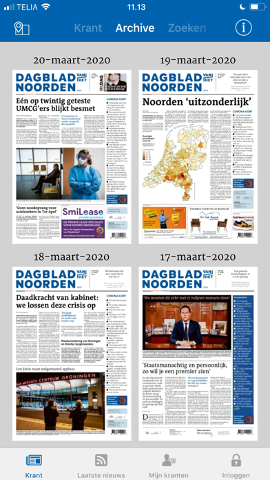 Dagblad van het Noorden krant Screenshot