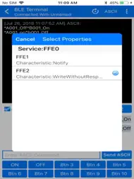 BLE Terminal HM-10 ipad bilder 3