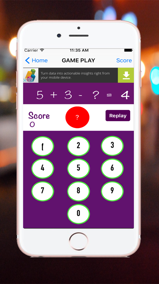 #1. easy math game + (iOS) Podle: Tarika Sultana