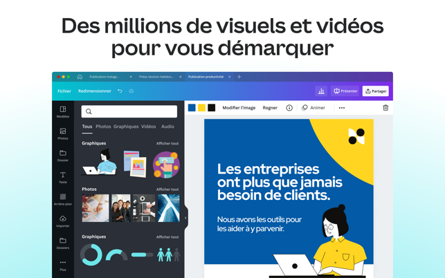 ‎Canva : Éditeur Photo et vidéo Capture d'écran