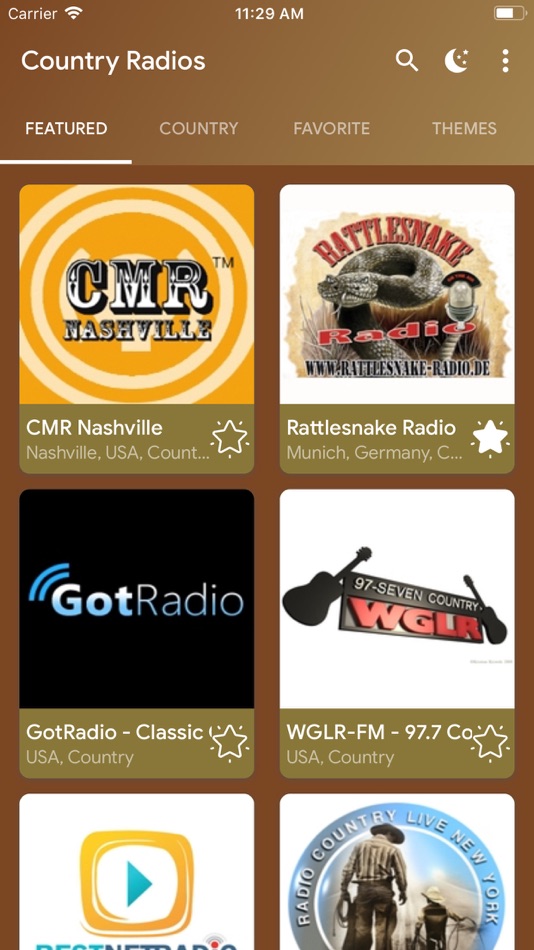 Country Music Radios Online - 1.0 - (iOS)