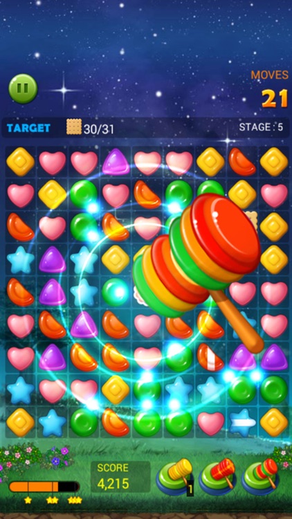 Jelly Star Night - Match 3 screenshot-3