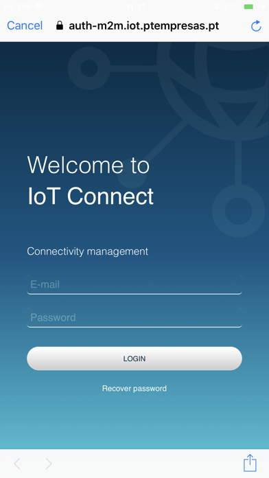 IoT Connect app Screenshot