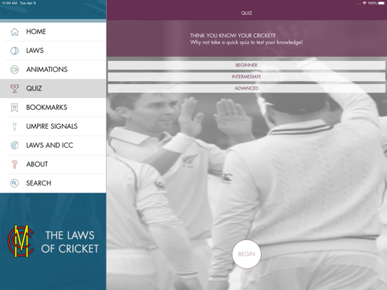 The Laws of Cricket iPad screenshot 5 - Sports app