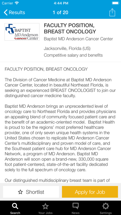 ASCO Career Center screenshot 3