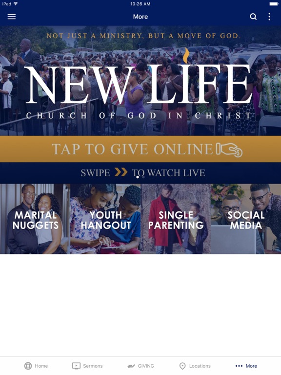 NewLife.Church iPad screenshot 3 - Lifestyle app