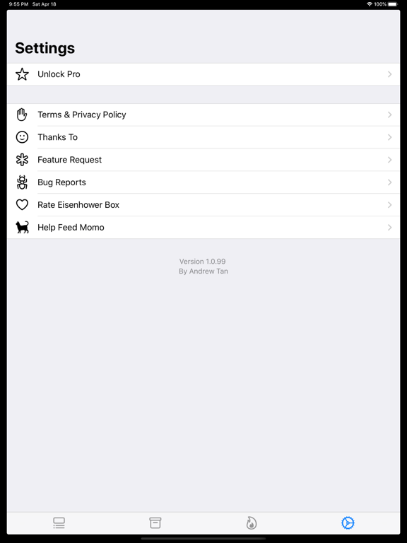Eisenhower Box: Todo, Organize iPad screenshot