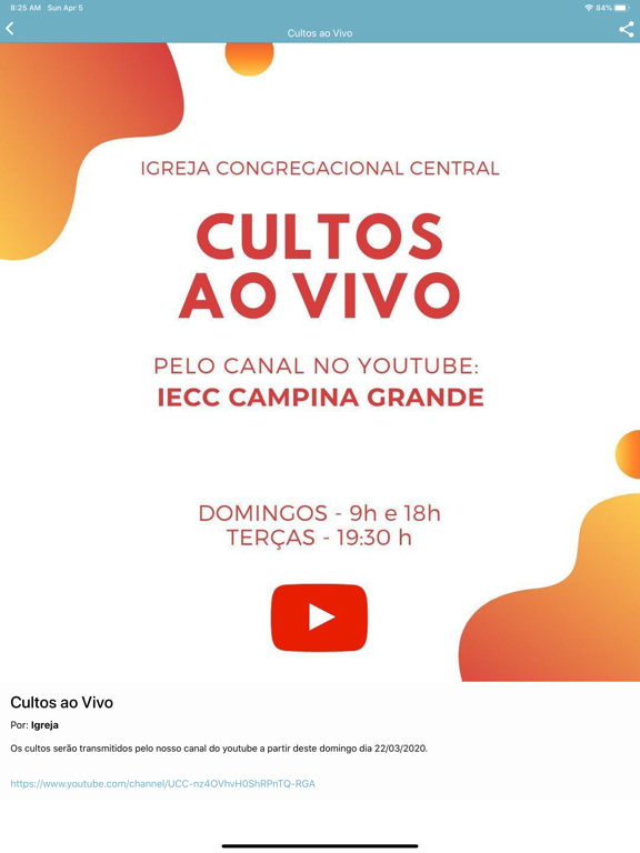 IECC Campina Grande iPad screenshot