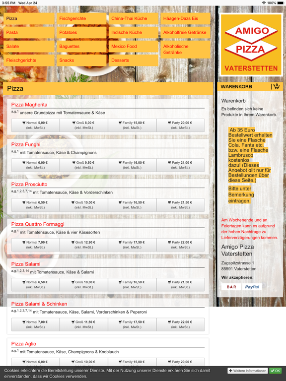 Screenshot #5 pour Amigo Pizza Vaterstetten