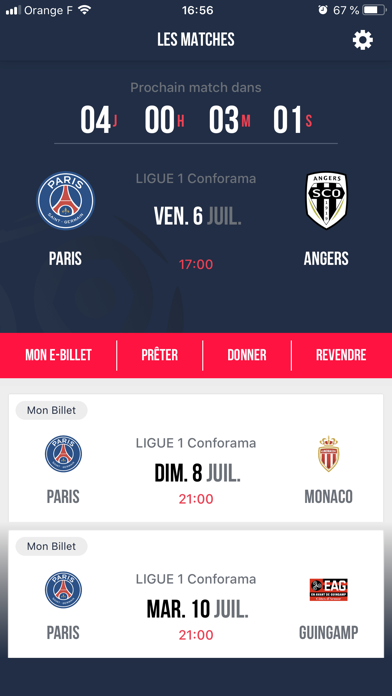 Screenshot #1 pour PSG Mon Abo