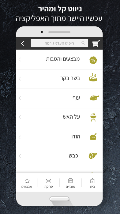 מעדני גורמה אונליין iPhone screenshot 4 - Shopping app