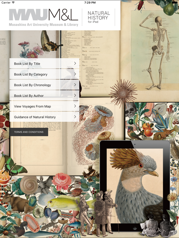 MAU M&L Natural History iPad screenshot 1 - Education app