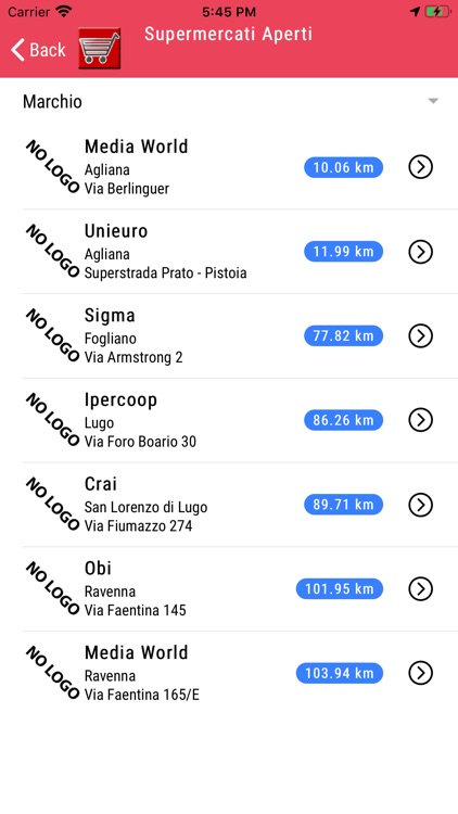 Cerca Supermercato Aperto