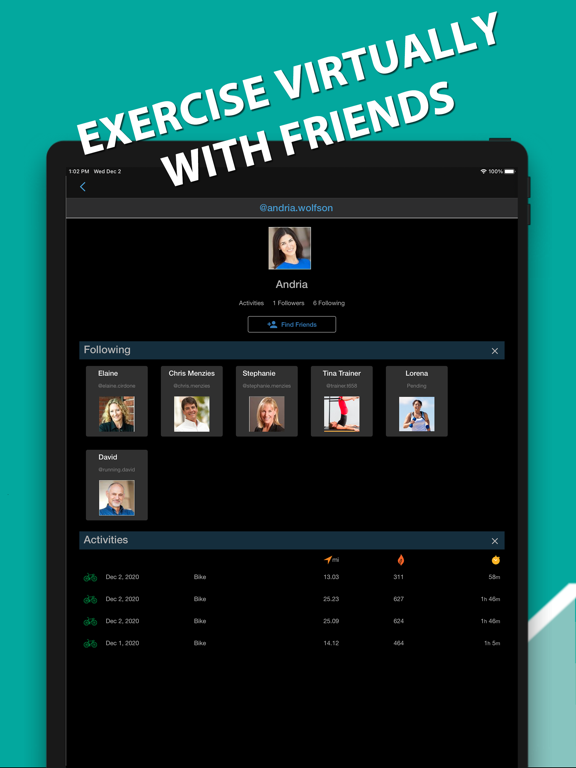 iBiker Cycling & Heart Trainer iPad app afbeelding 5