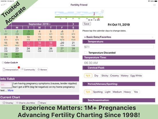 Fertility Friend -  Ovulation Calendar / Fertility Calculator & Period Tracker screenshot