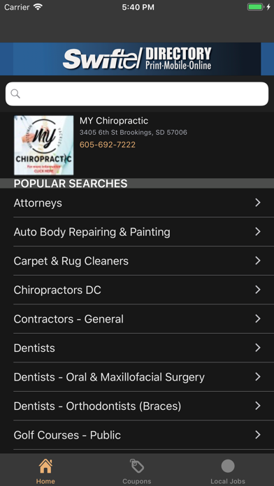Screenshot #1 pour Swiftel Directory