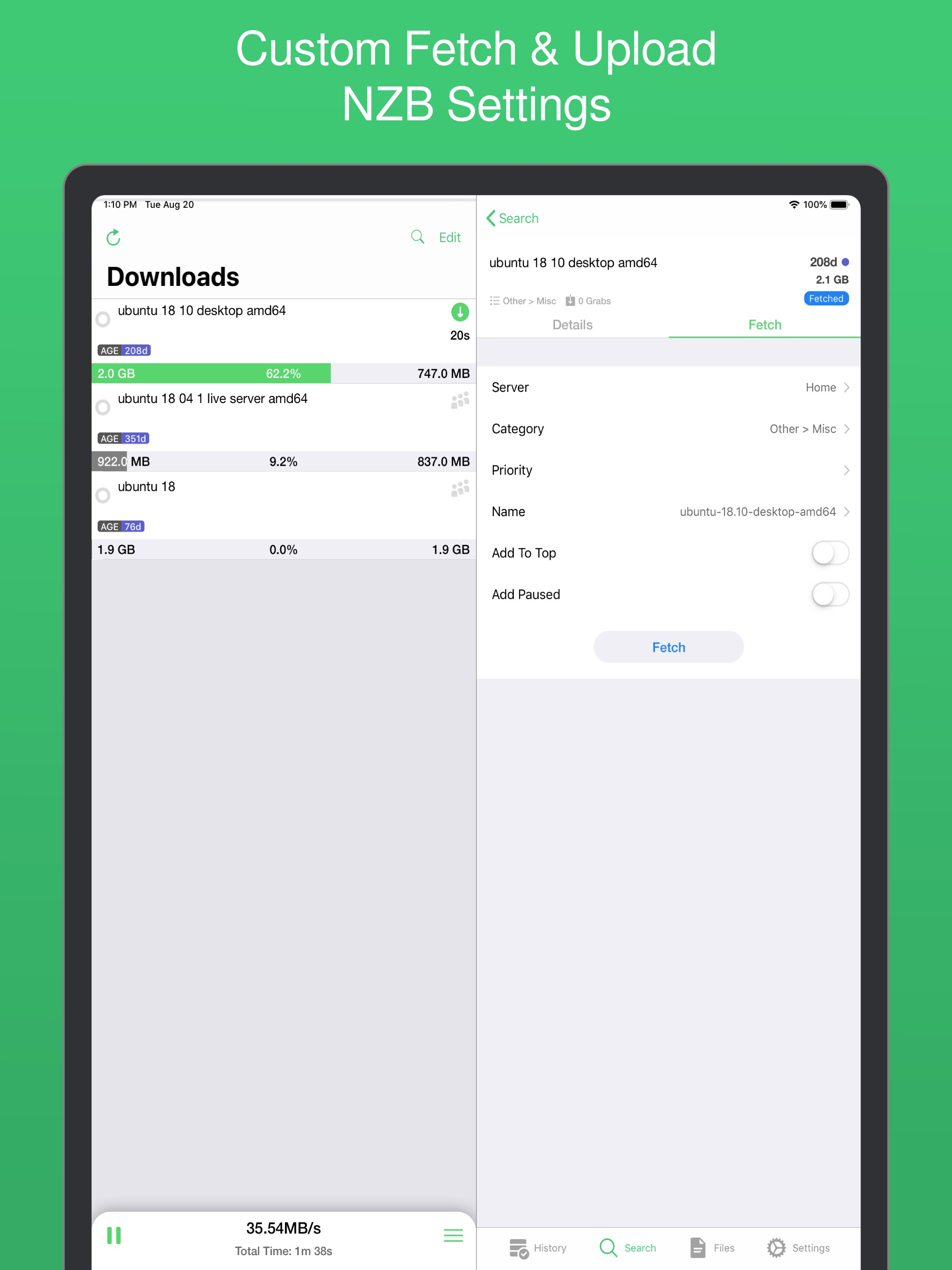 NZBClient for NZBGet