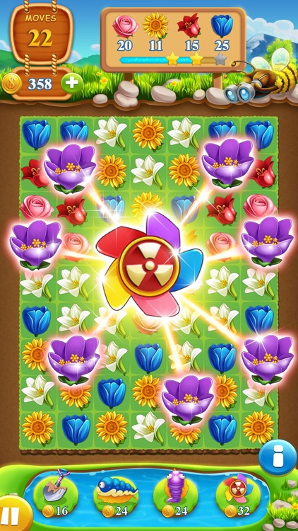 Blossom Pop -Swipe flower