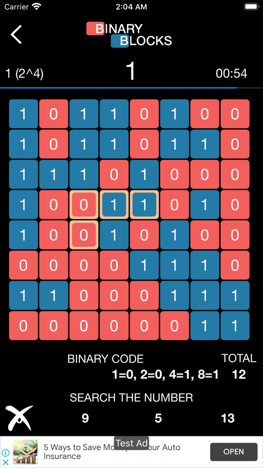 #5. Binary Blocks (iOS) Podle: SikYi Chan