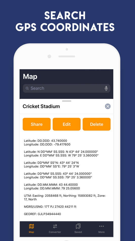 #2. GPS Coordinates Converter App (iOS) 由: Veena Makhija