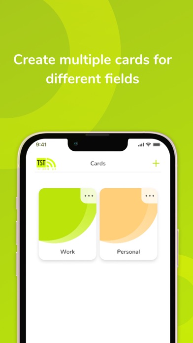 TapShareTech Digital Biz Cards Screenshot