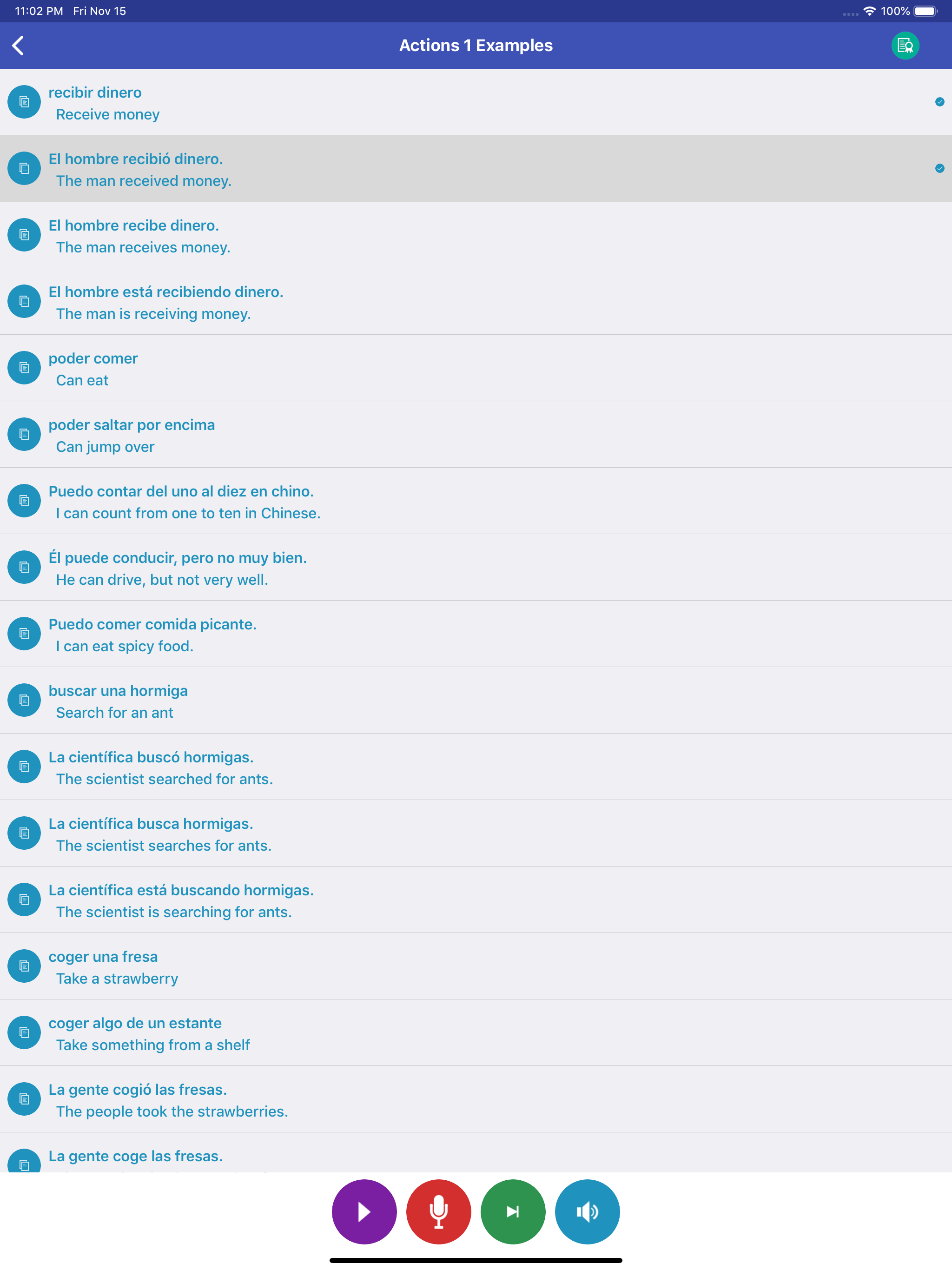 Learn Spanish Language Daily screenshot 14