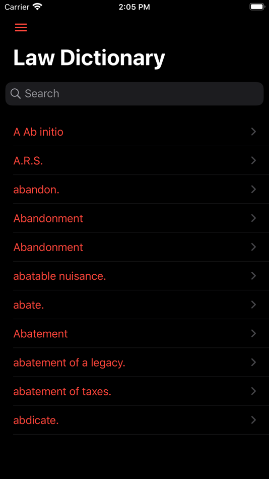 #2. Law Dictionary Offline (iOS) 由: Andrew Putranto