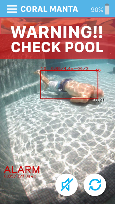 Coral Drowning Detection Screenshot