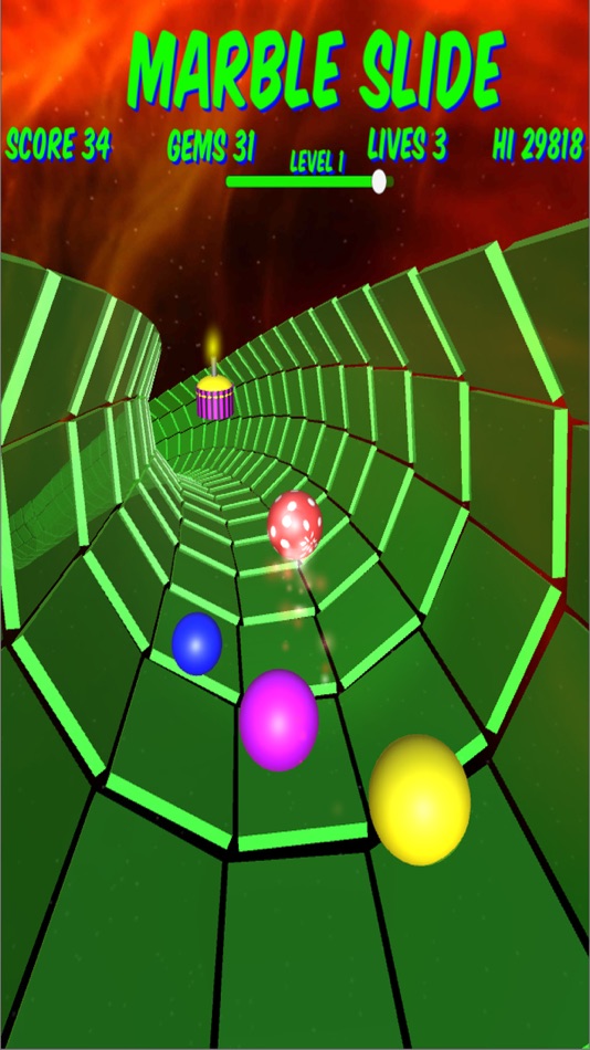 #5. Marble Slide (iOS) 由: Galatic Droids