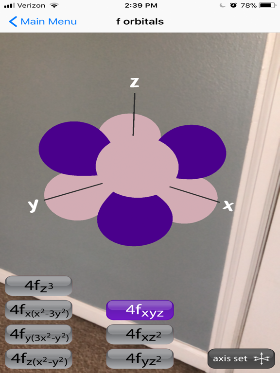 Screenshot #6 pour Orbitales atomiques AR