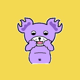Dull Purple Bear Stickers