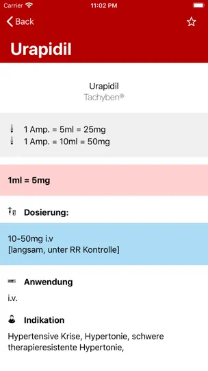 Screenshot von Notfallmedikamente Pro 4 auf dem iPhone 6