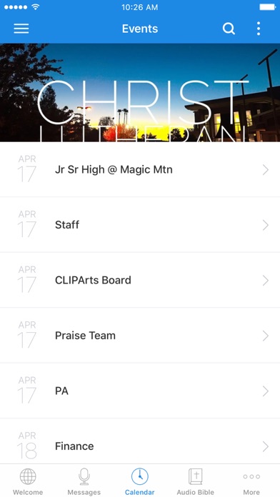 Christ Lutheran Visalia Screenshot