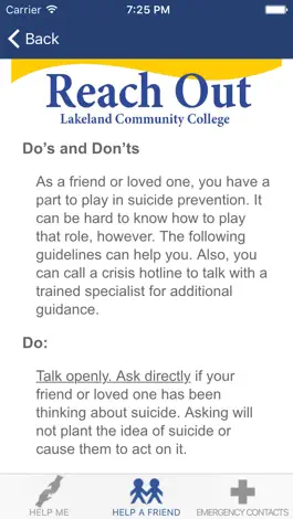 Game screenshot Lakeland CC Reach Out apk