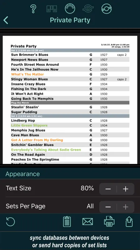 Set List Maker screenshot 5 of 5