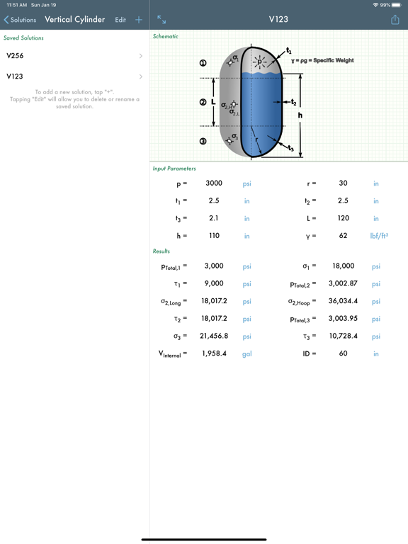 Screenshot #5 pour Pressure Vessel Pro