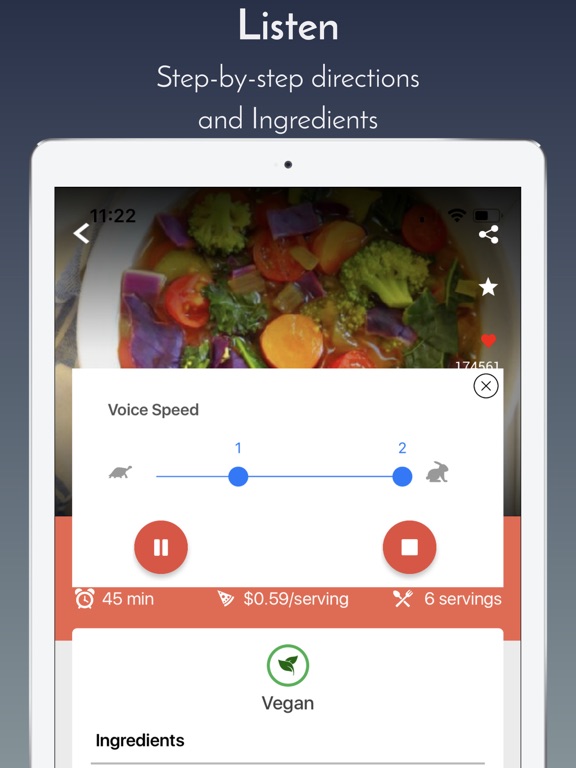Easy Cooking - Healthy Recipes iPad screenshot 4 - Food & Drink app